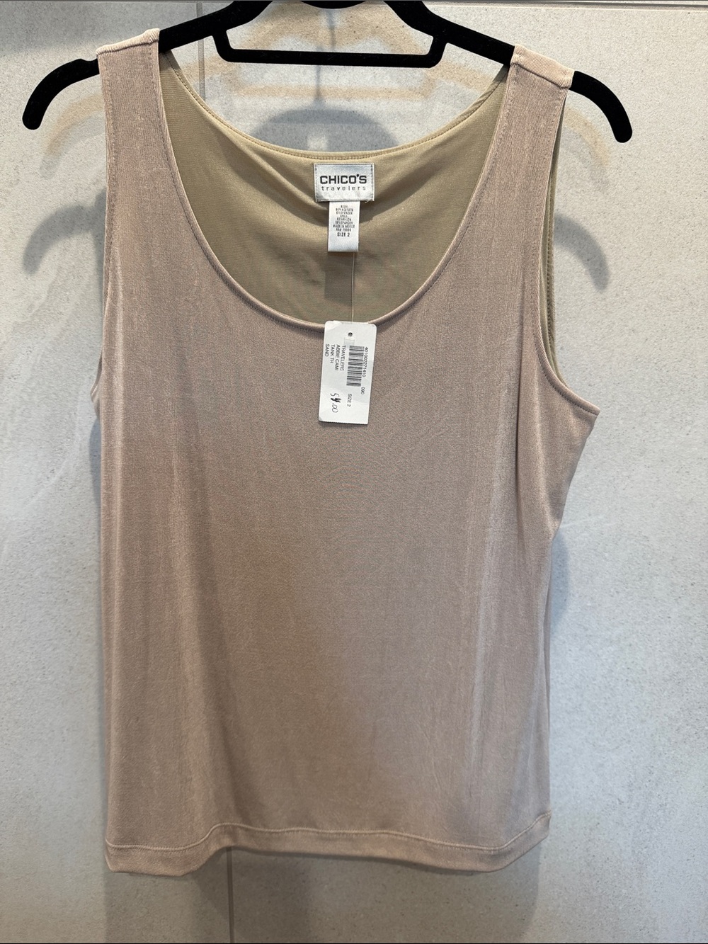 Chico's Traveler’s Sand Tank Top